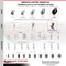 Service Caster 5 Inch Thermoplastic Wheel 1 Inch Expanding Stem Caster Set with 2 Brakes SCC-EX05S510-TPRS-1-2-SLB-2 - alternate 2